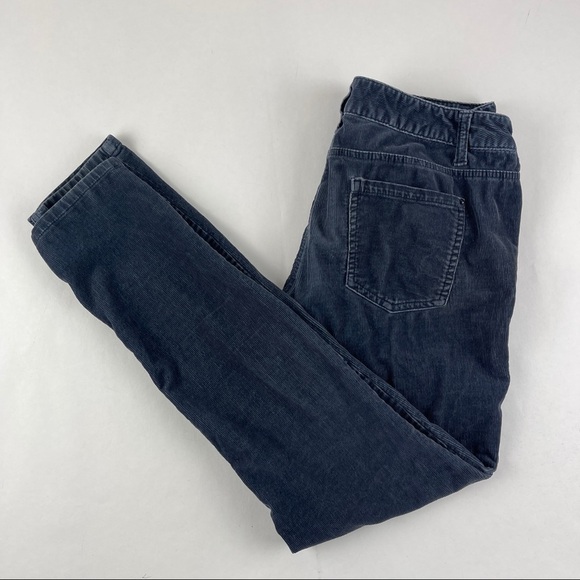 Mossimo Corduroy Pants Womens Juniors Size 7 Blue Flat Front - Picture 1 of 11